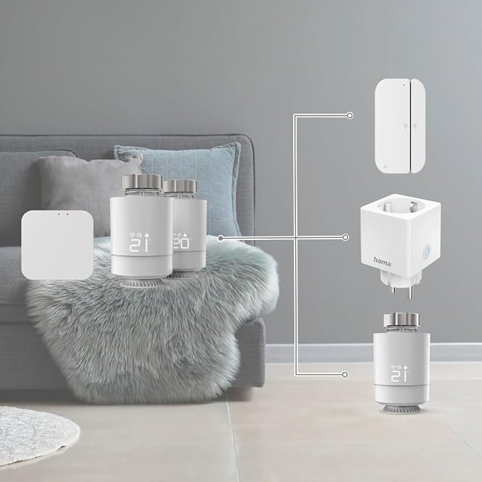 Интелигентни термоглави 2 броя, Hama Smart - PN 00176662