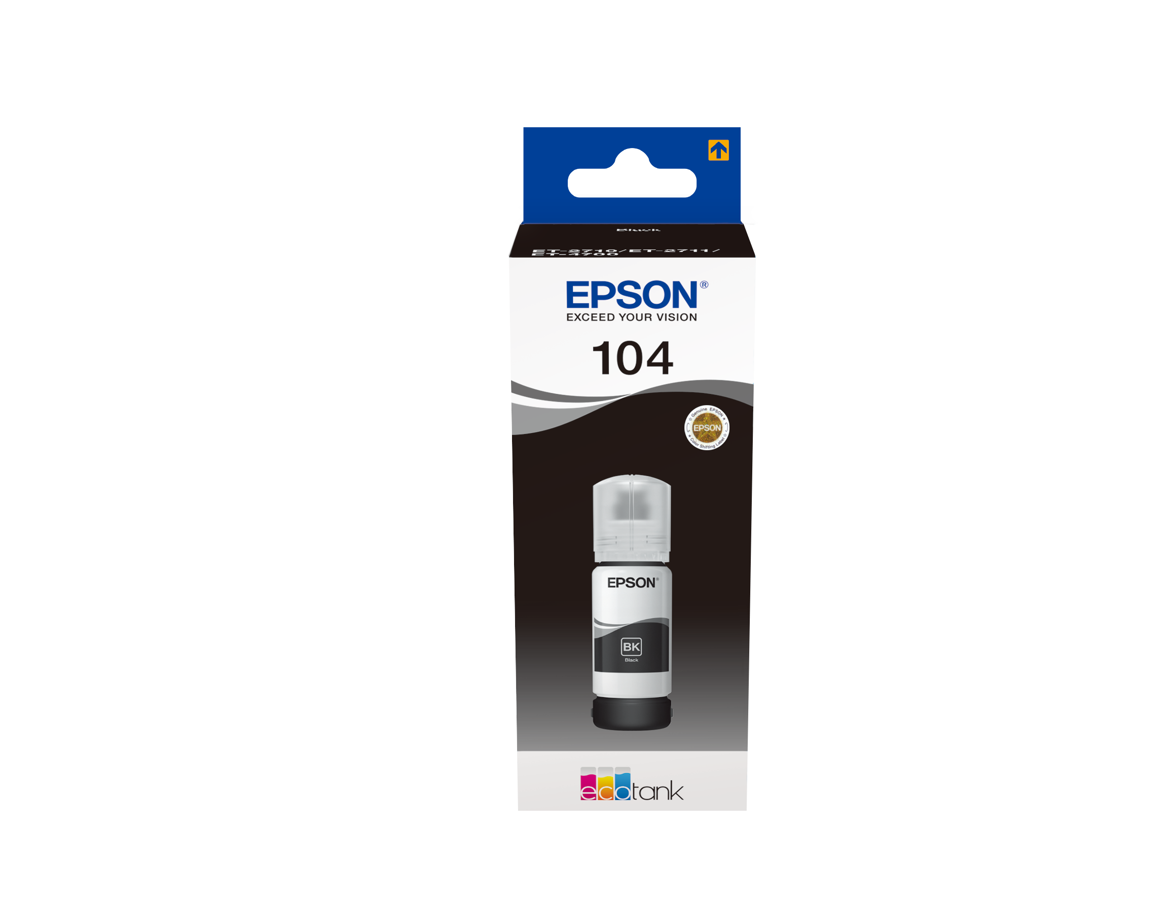 Бутилка мастило за Epson EcoTank ET-2710/ET-2860/ET-2870 Series - Ink - /104/ / C13T00P140 - Black - PN C13T00P140