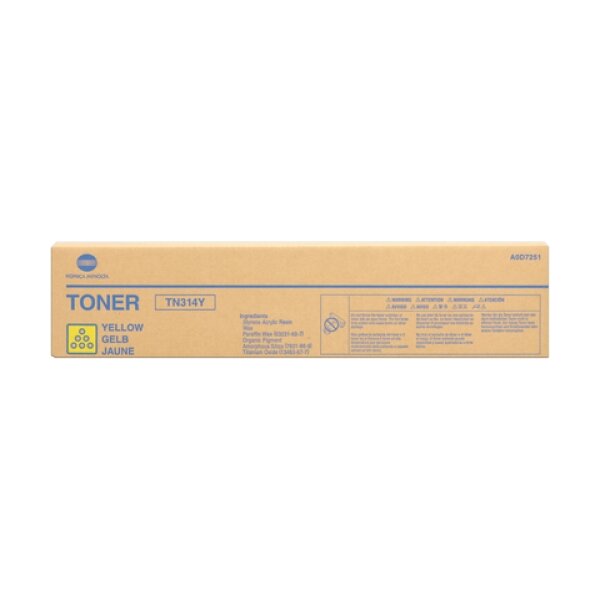 ТОНЕР КАСЕТА ЗА KONICA MINOLTA BIZHUB C353/C355 - Yellow - TN314Y (TN-314Y) -  PN A0D7251