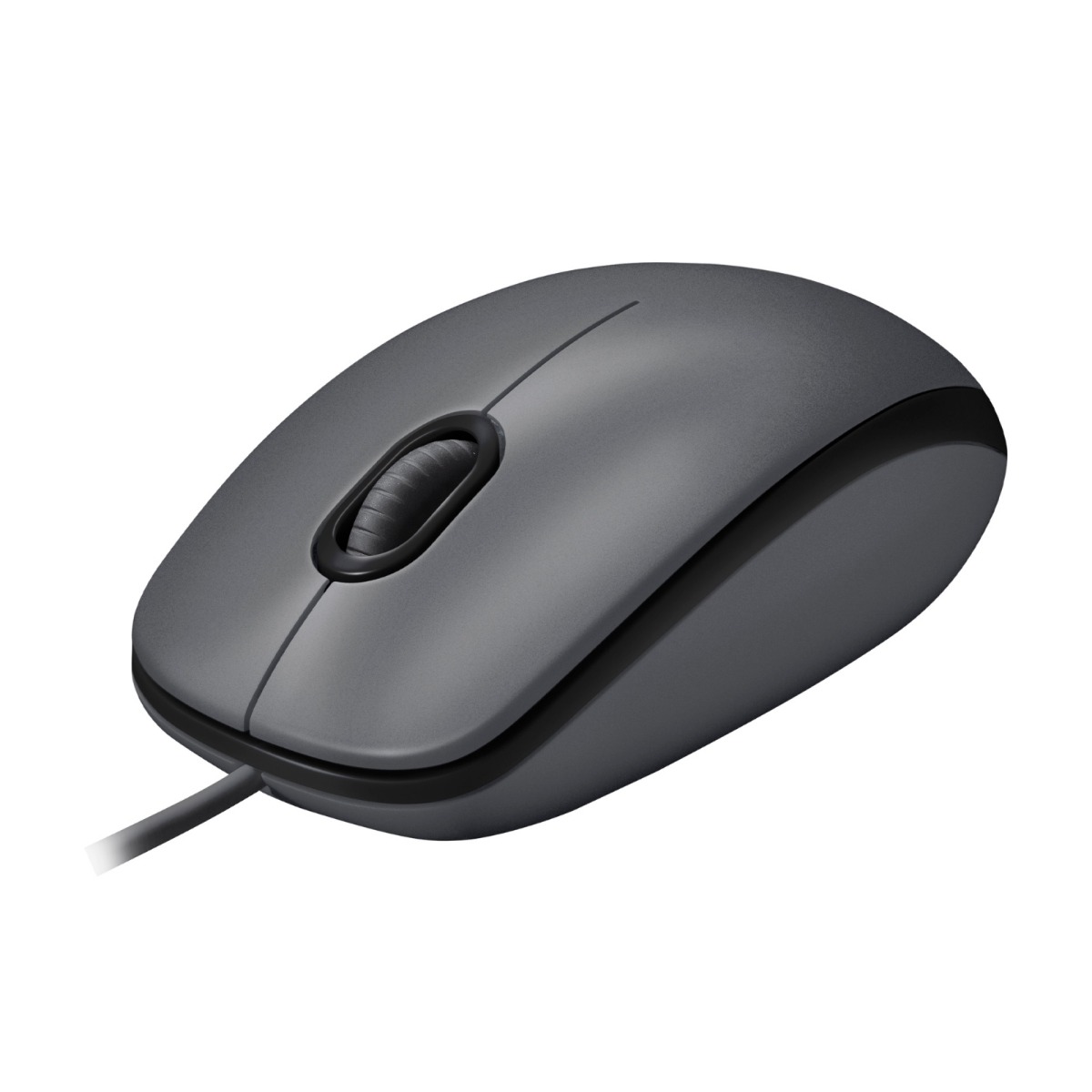 МИШКА LOGITECH M100 - Optical / Оптична, 1000dpi, USB - Жична - Anthrazit - PN 910-006652