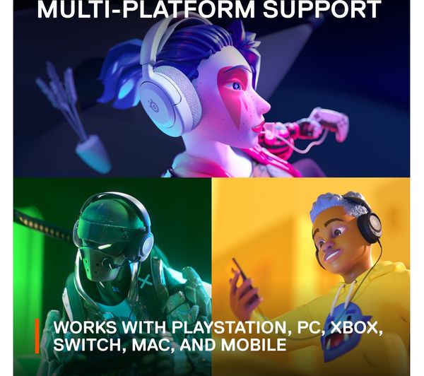 Гейминг слушалки SteelSeries Headset ARCN1PW / 61612 White - PN 61612