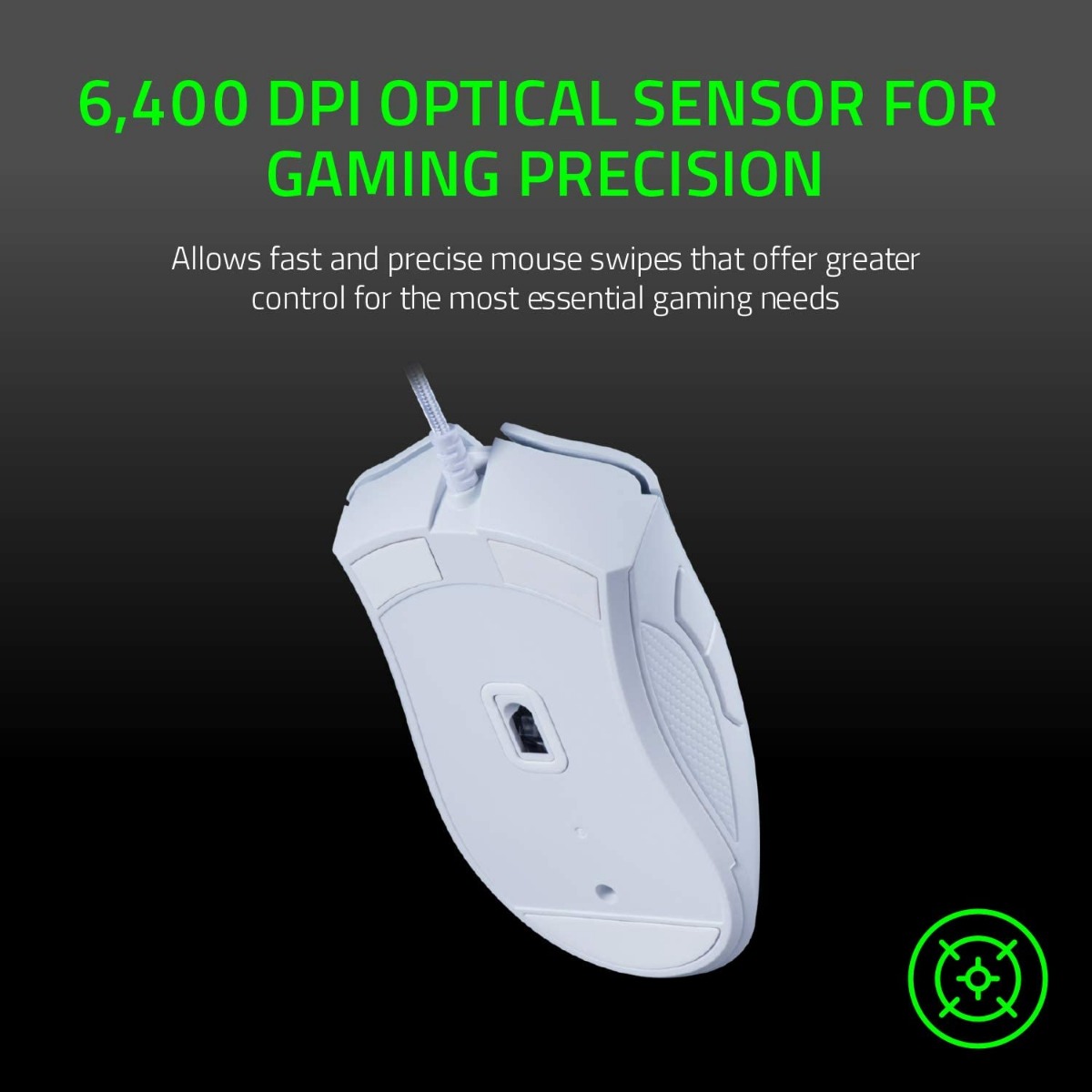 ГЕЙМЪРСКА МИШКА RAZER DEATH ADDER Wired - White - PN RZ01-03850200-R3M1