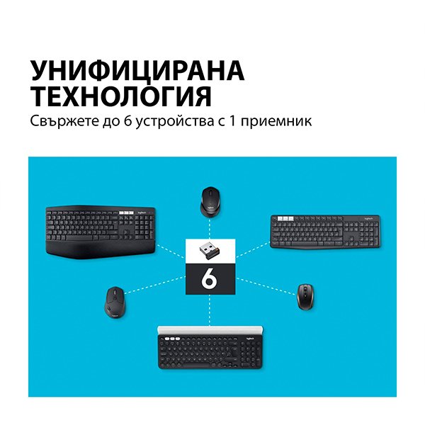 МИШКА LOGITECH M720 - Wireless / Безжична - Black - PN 910-004791