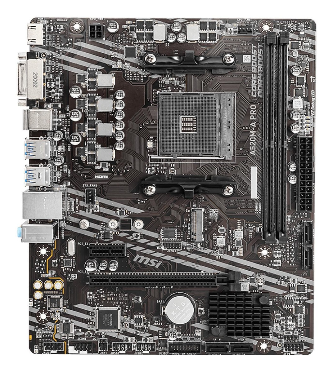 Дънна платка MSI Motherboard A520M-A PRO / 7C96-001R Black - PN 7C96-001R