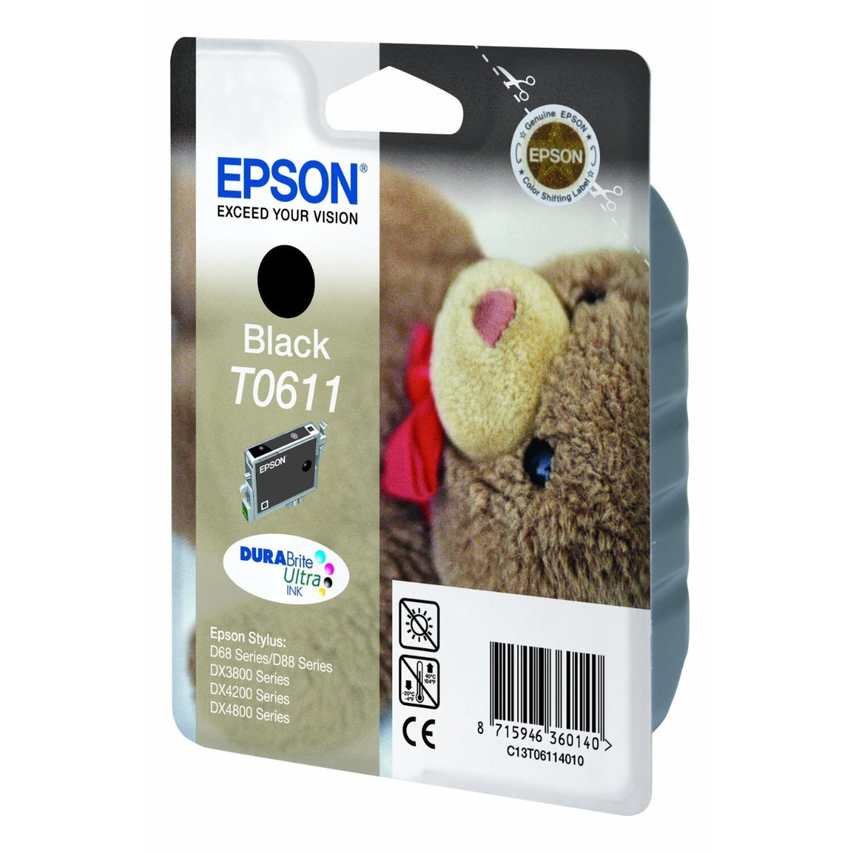 ГЛАВА ЗА EPSON STYLUS D88 Photo Edition/D68Pe/D88PE/DX 4800/4850/4200/3800/3850 - Black - PN C13T061140