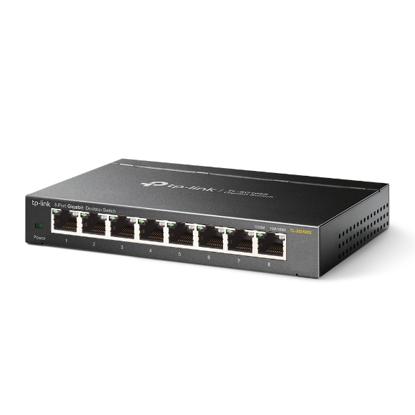 Суич TP-LINK Switch TL-SG108S / TL-SG108S - Black - PN TL-SG108S