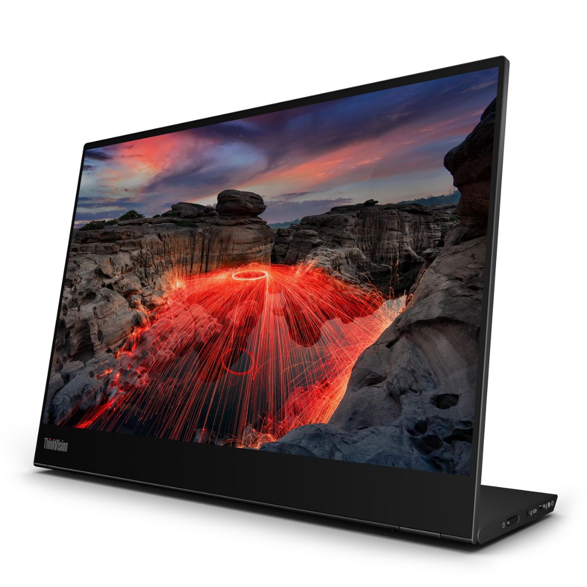 Преносим монитор Lenovo 14" Monitor ThinkVision M14t Gen 2 / 63FDUAT6WL Black - PN 63FDUAT6WL