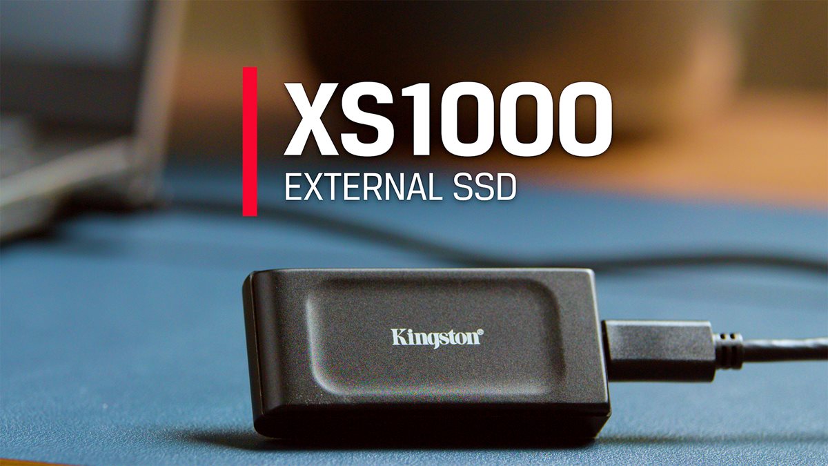 ВЪНШЕН ТВЪРД ДИСК Kingston external hard drive XS1000 - 1TB - USB 3.2 Gen 2 - Black - PN SXS1000/1000G