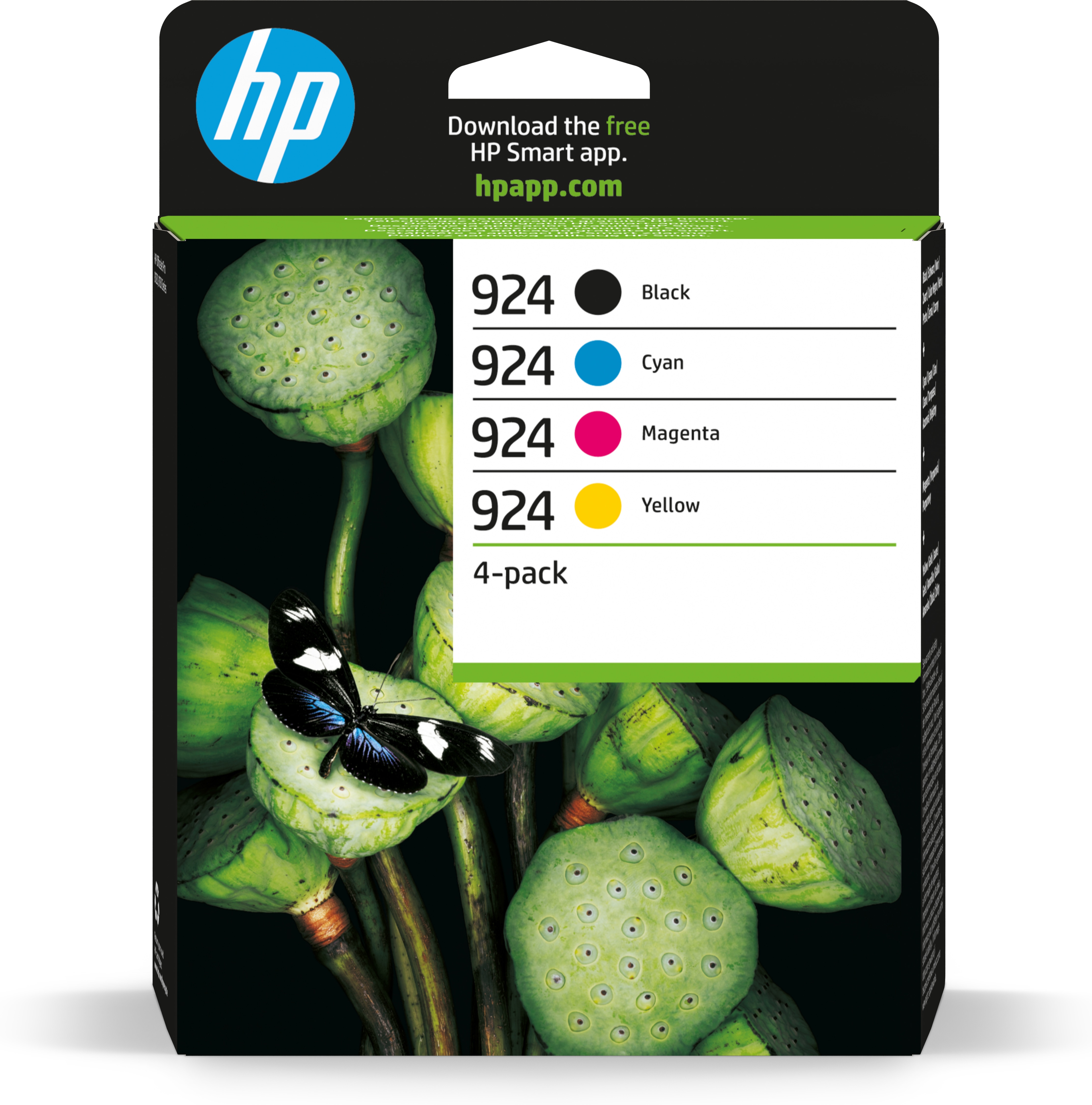 Комплект от 4 глави за HP OfficeJet Pro 8122e/8124e/8125e/8128e - Ink - /924/ / 6C3Z1NE - BK/C/M/Y - PN 6C3Z1NE