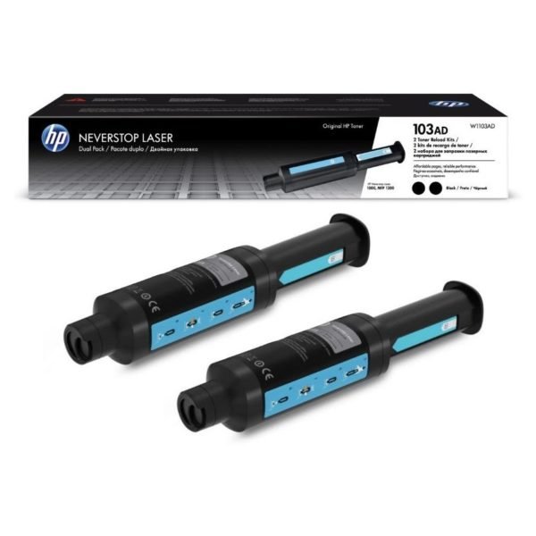 КОМПЛЕКТ 2 КАСЕТИ ЗА HP NEVERSTOP Laser 1000/MFP 1200 - Black - TWIN PACK - /103AD/ - PN W1103AD