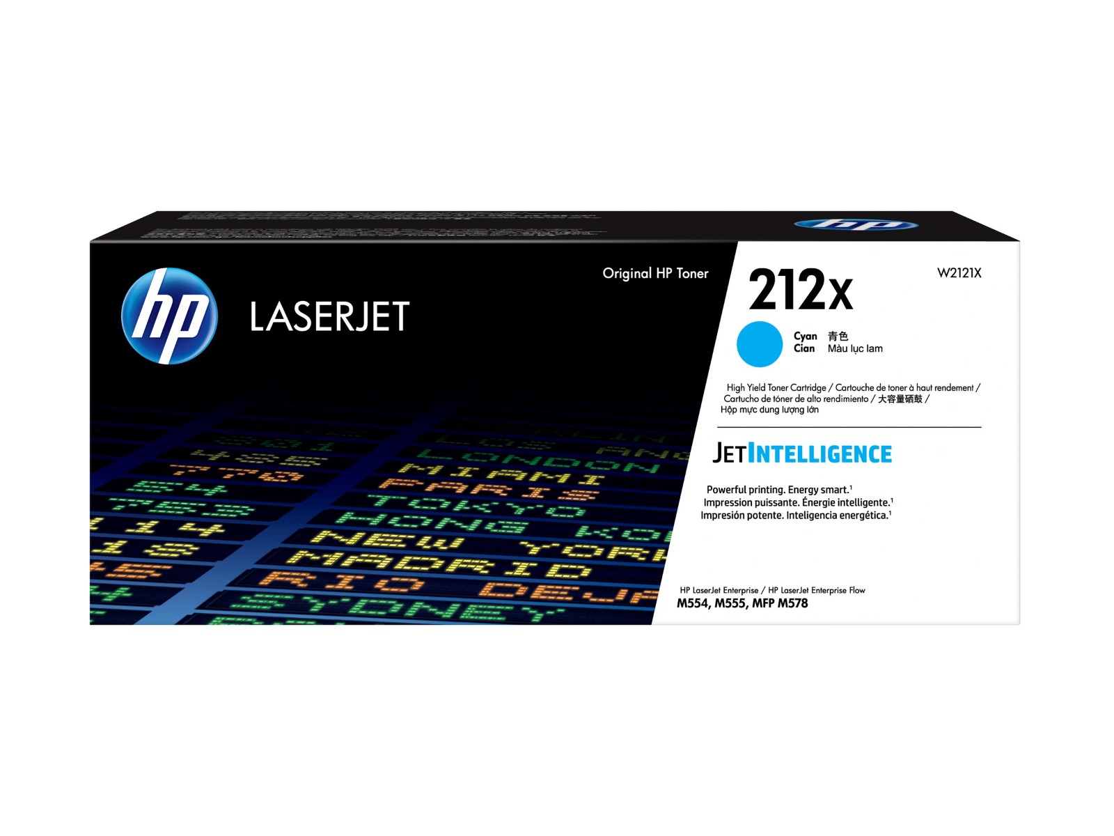 Тонер касета за HP Color LaserJet Enterprise M555/M554 Series - HIGH CAPACITY - Toner - /212X/ / W2121X - Cyan - XL - PN W2121X