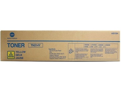 ТОНЕР КАСЕТА ЗА KONICA MINOLTA BIZHUB C200 - Yellow - TN214Y (TN-214Y) -  PN A0D7254