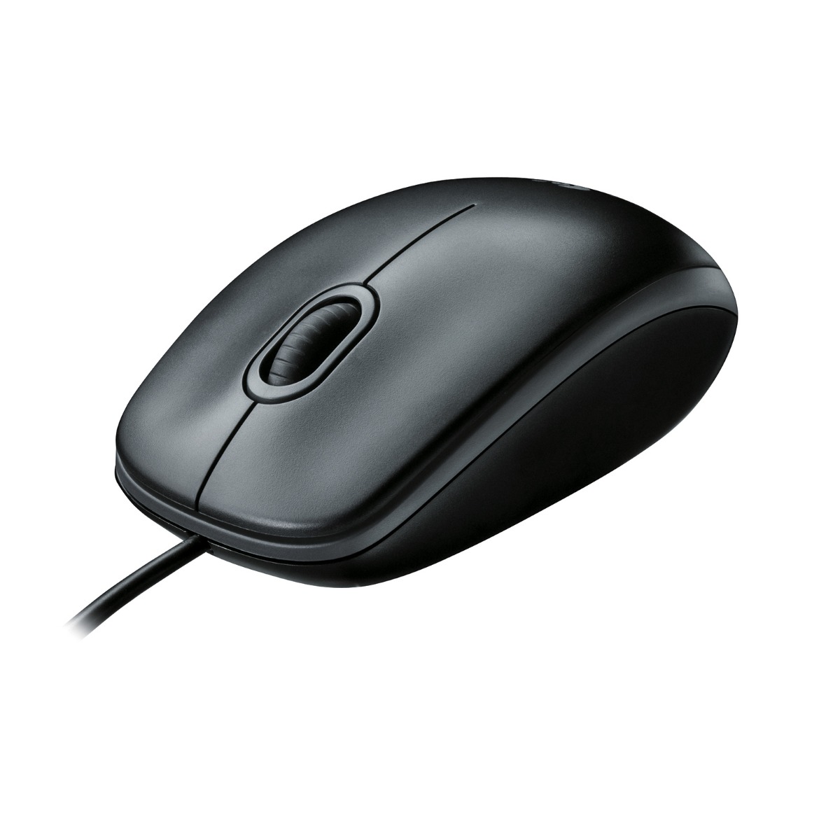 МИШКА LOGITECH B100 - Optical USB Mouse for Business, USB Type-A - Жична - Black - PN 910-003357