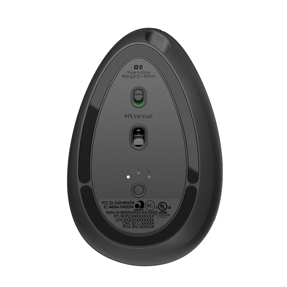 Мишка Logitech Mouse MX Vertical Advanced / 910-005448 - Gray - PN 910-005448