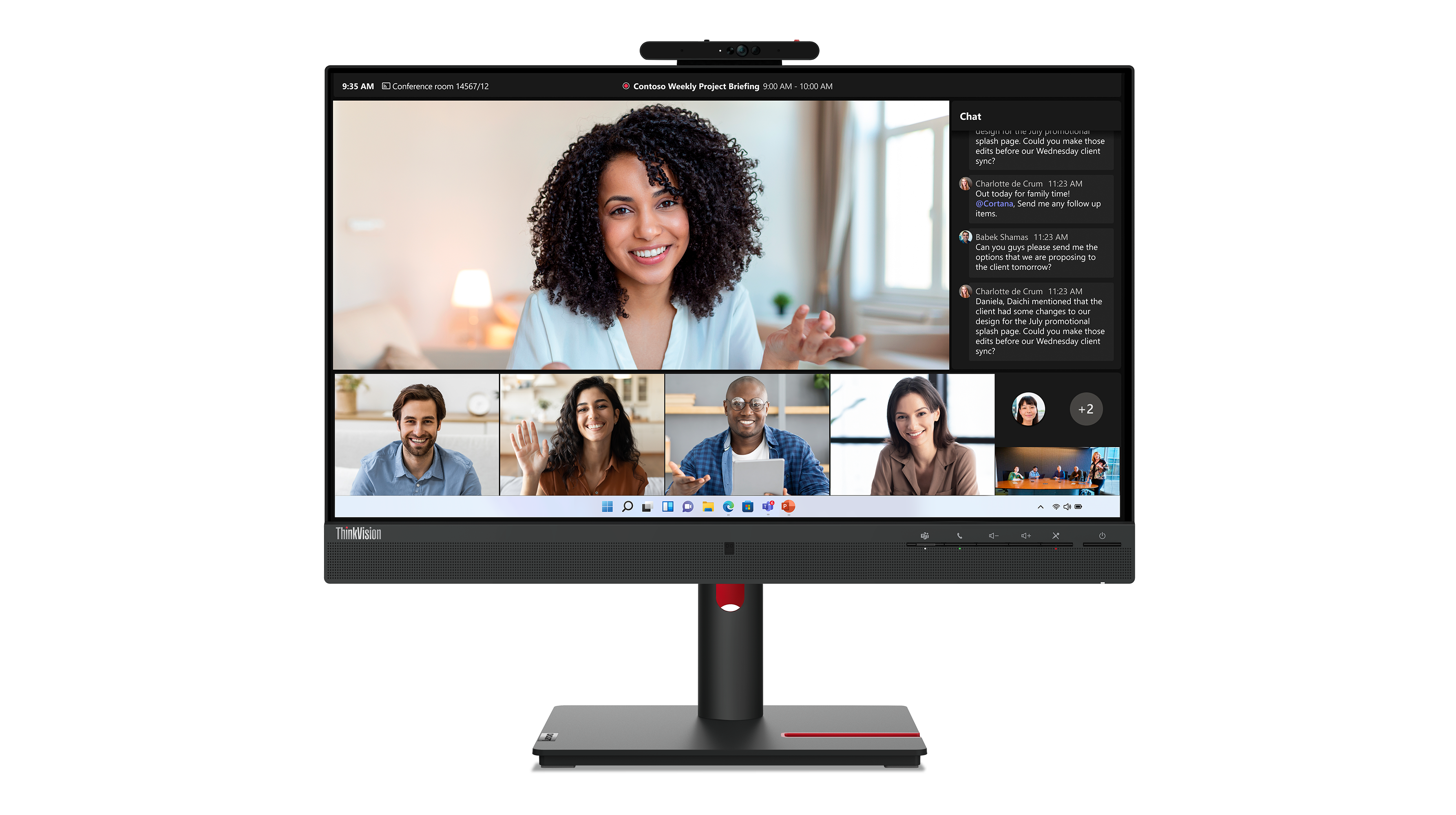 Монитор 24" Lenovo Monitor T24mv-30 / 63D7UAT3EU Black - PN 63D7UAT3EU