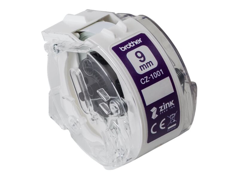 ЛЕНТА ЗА ЦВЕТЕН ЕТИКЕТЕН ПРИНТЕР BROTHER VC 500 - CONTINIOUS PAPER TAPE - FULL COLOR - NO INK - 5 m x 9 mm - PN CZ1001 (CZ-1001)