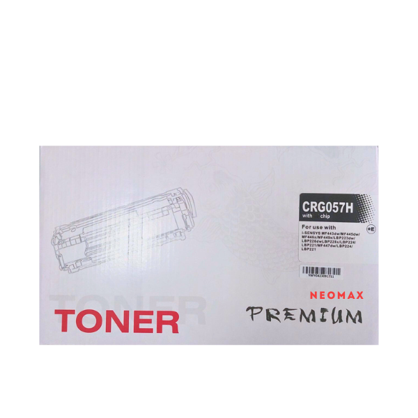 КАСЕТА ЗА CANON i-SENSYS LBP220 Series/MF440 Series - HIGH CAPACITY - CRG057H (CRG-057H) - 3010C002 - Black - WITH CHIP / С ЧИП - PN CT-CRG057H - NEOMAX