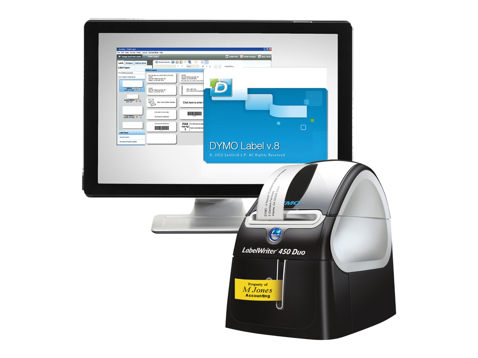 Етикетен принтер Dymo Label printer LW450DU / S0838920 Black - PN S0838920