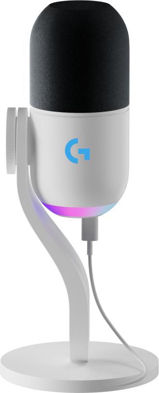 Микрофон Logitech Microphone Yeti GX Dynamic RGB / 988-000576 White - PN 988-000576
