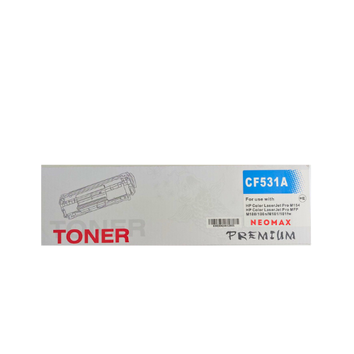 КАСЕТА ЗА HP Color Laserjet M154A/M154NW/Pro MFP M180n/MFP M181fw - /205A/ - Cyan - CF531A - PN HT-CF531A - NEOMAX