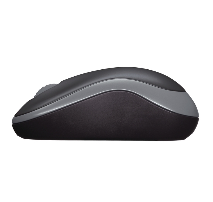 МИШКА LOGITECH M185 - Wireless Mouse, RF Wireless, Alkaline - Оптична / Optical - 1000 DPI - Wireless / Безжична - Swift Grey - PN 910-002238