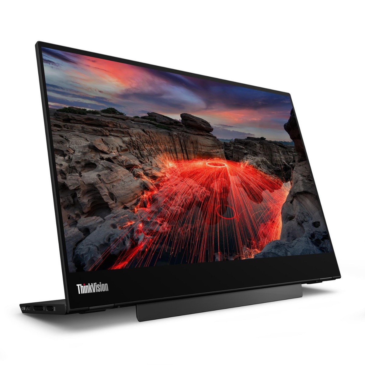 Преносим монитор Lenovo 14" Monitor ThinkVision M14t Gen 2 / 63FDUAT6WL Black - PN 63FDUAT6WL