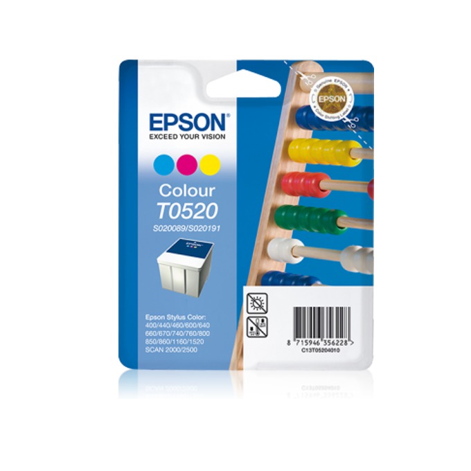 ГЛАВА ЗА EPSON STYLUS COLOR 400/440/460/500/600/640/660/670/740/760/800/850/1160/1520 - S020191/S020089 - Color - OUTLET - PN C13T05204010