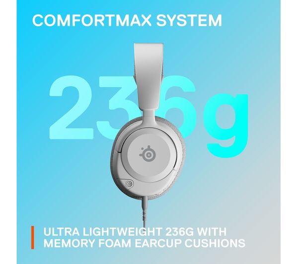 Гейминг слушалки SteelSeries Headset ARCN1PW / 61612 White - PN 61612