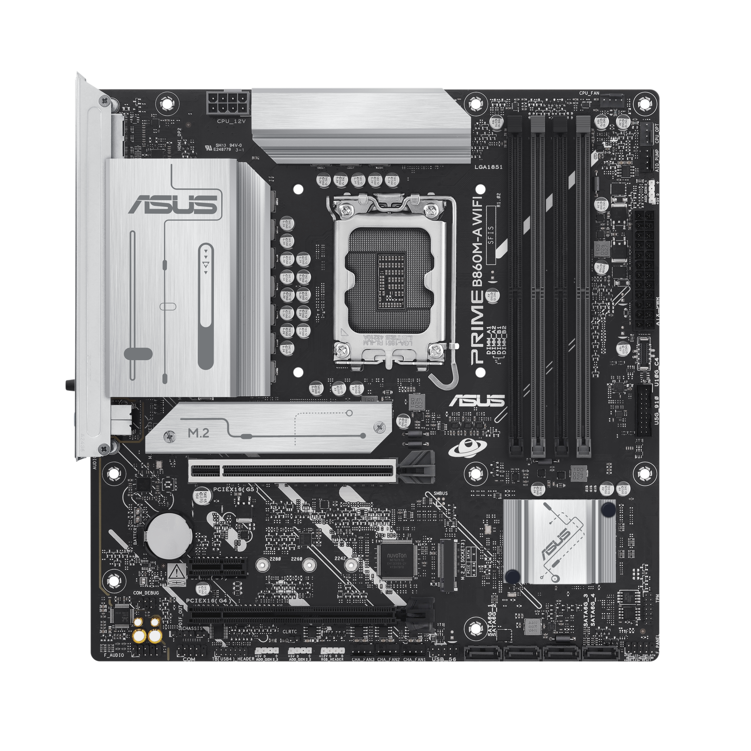 Дънна платка Asus Motherboard PRIME B860M-A WIFI / 90MB1JY0-M0EAY0 - Black - PN 90MB1JY0-M0EAY0