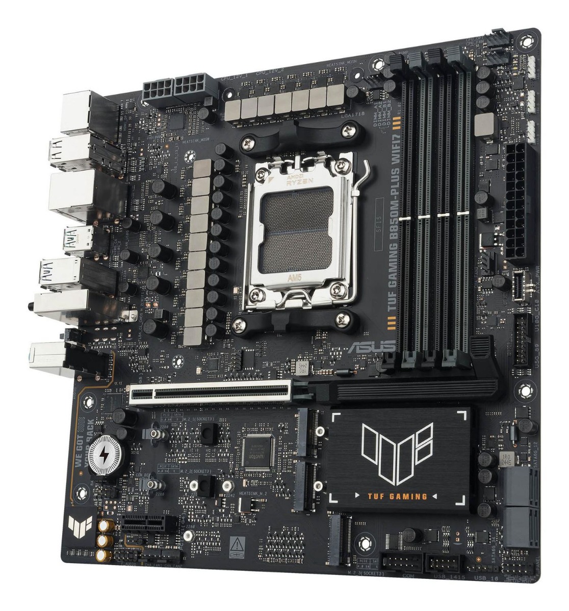 Дънна платка ASUS Mainboard TUF GAMING B850M-PLUS WIFI7 - PN 90MB1MU0-M0EAY0