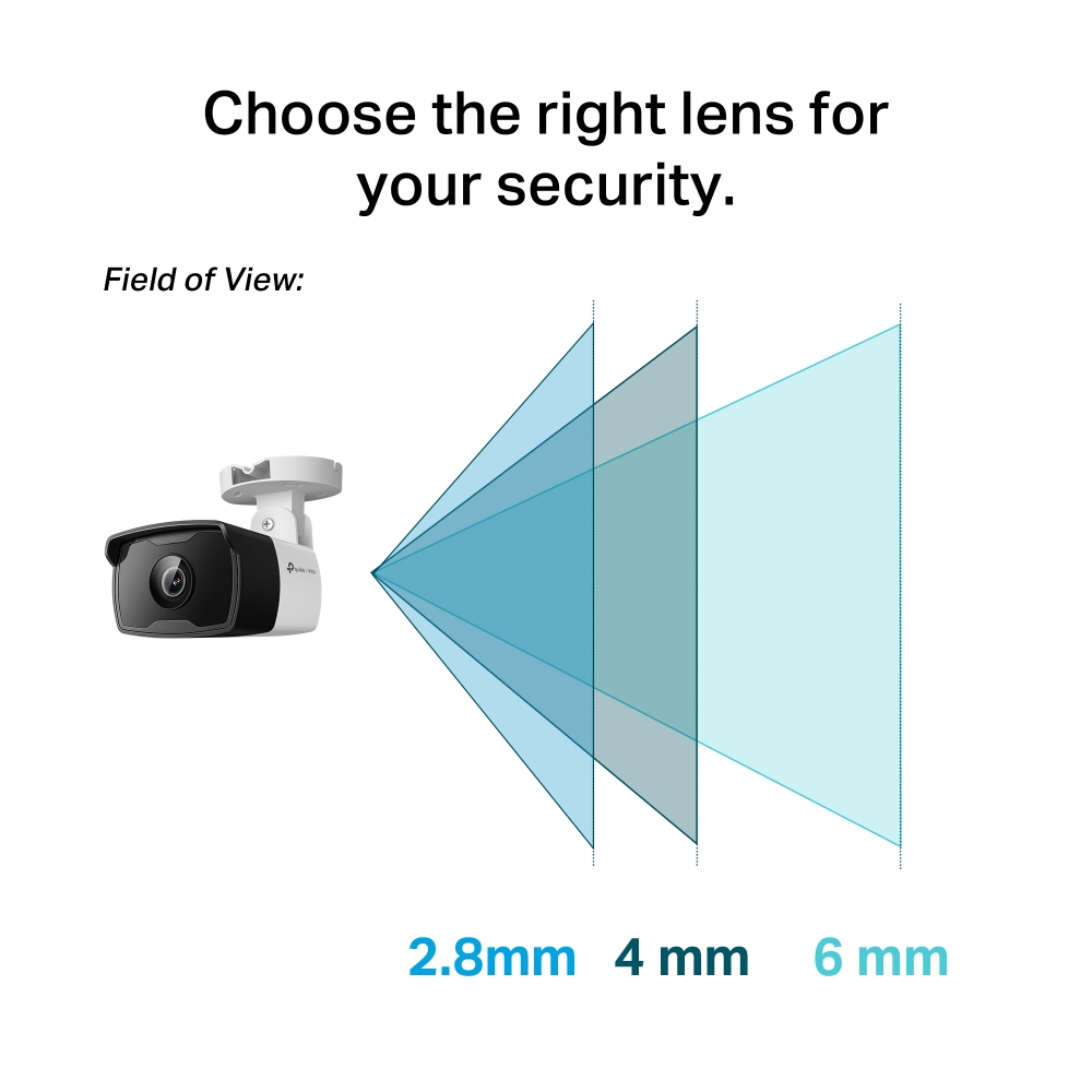 Камера за видеонаблюдение TP-LINK Surveillance camera C330I 2.8mm / VIGI C330I(2.8MM) - Black/White - PN VIGI C330I(2.8MM)