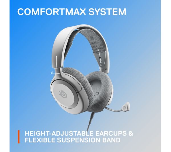 Гейминг слушалки SteelSeries Headset ARCN1PW / 61612 White - PN 61612