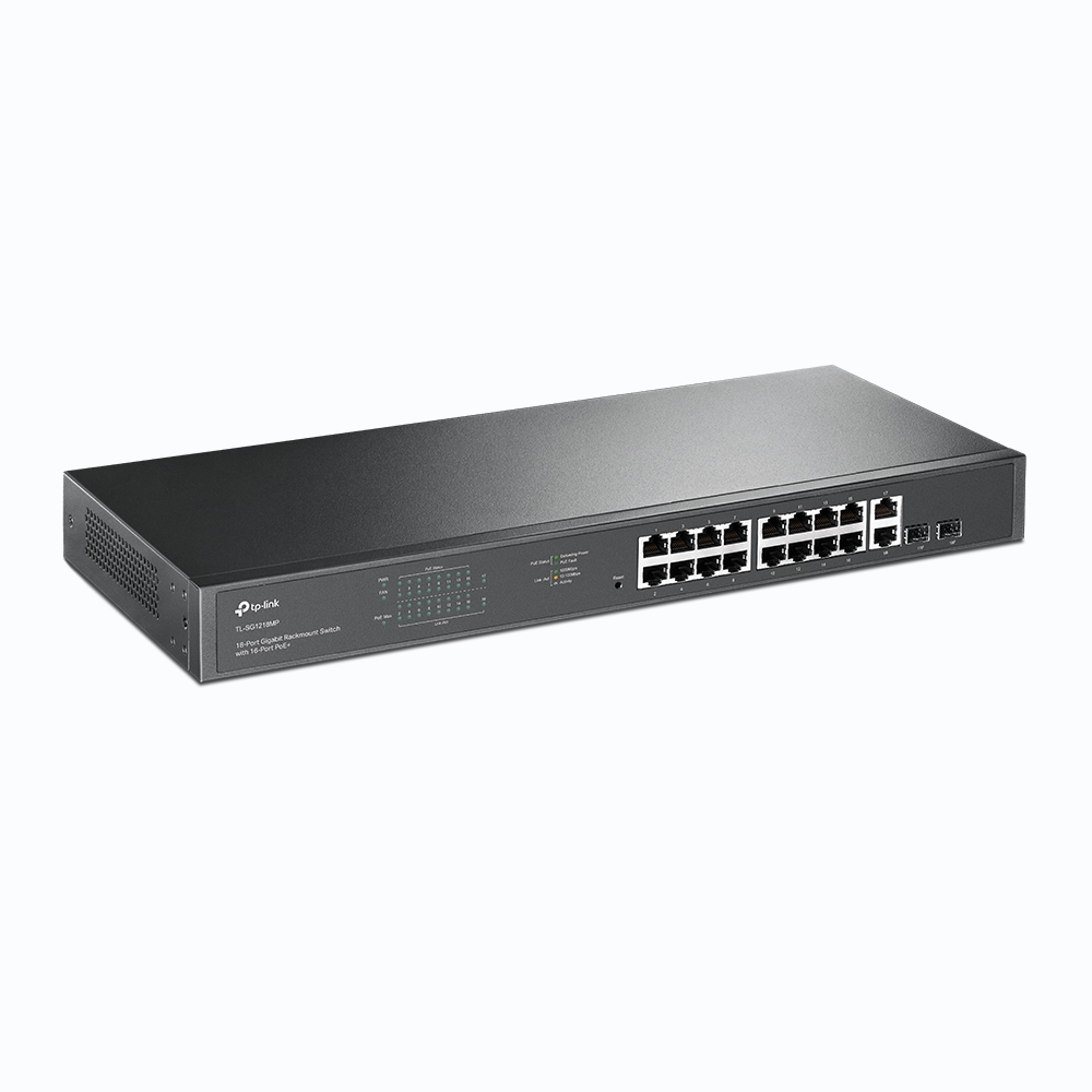 Суич TP-LINK Switch TL-SG1218MP / TL-SG1218MP - Black - PN TL-SG1218MP