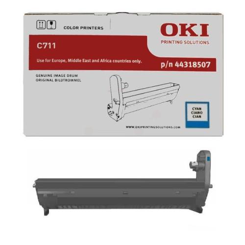 Барабанна касета за Oki C711 Series - DRUM UNIT - 44318507 - Cyan - PN 44318507