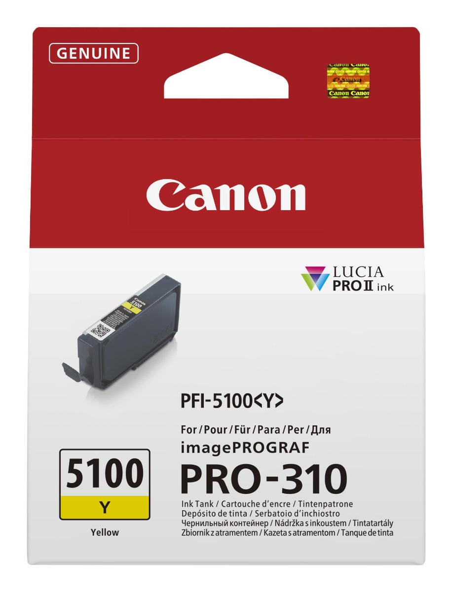 Глава за Canon imagePROGRAF PRO-310 - Ink - PFI-5100Y / PFI5100Y - Yellow - PN 6955C001 / 6955C001AA