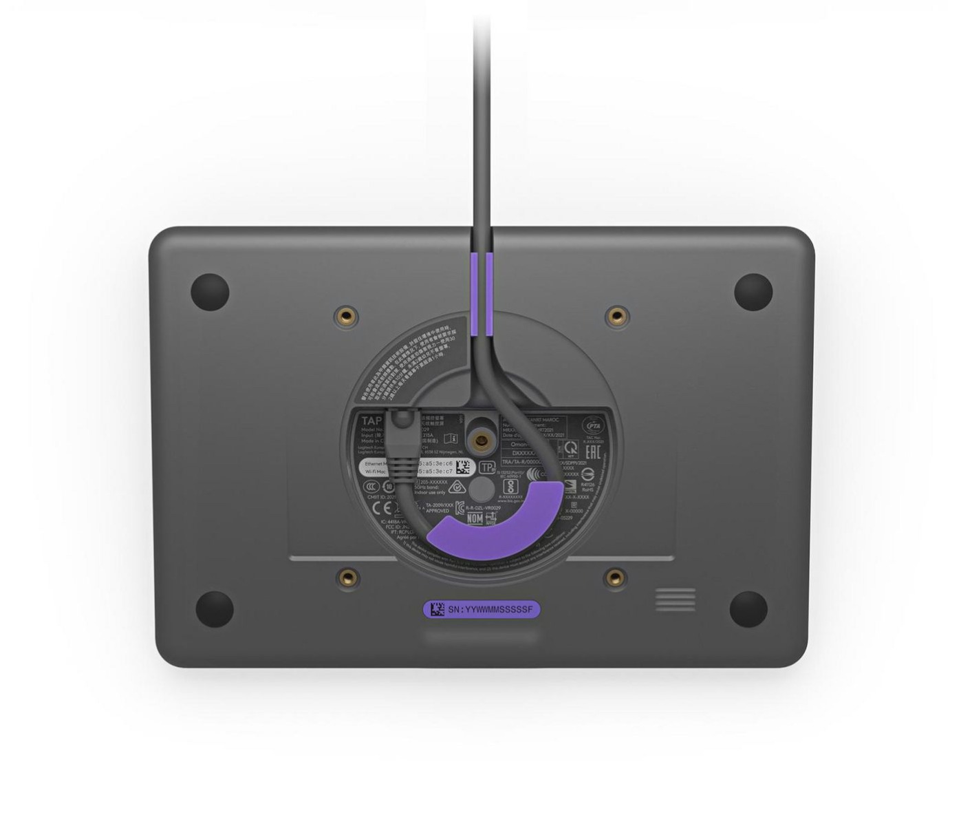 Сензорен мрежов контролер за видео конферентни срещи Logitech Conference Room Control Panel Tap IP / 952-000085 Black - PN 952-000085