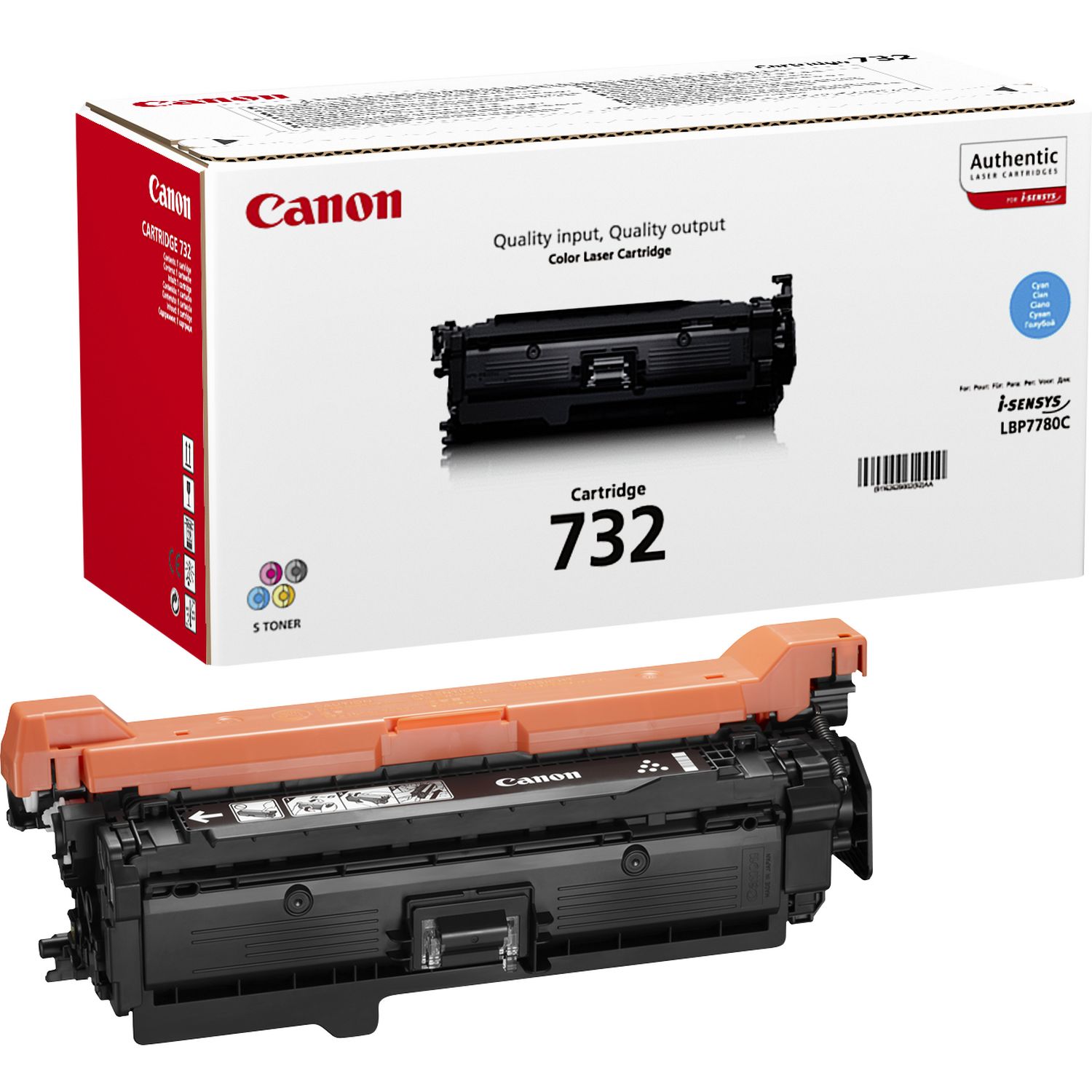 Тонер касета за Canon LBP-5480/i-SENSYS LBP-5480/LBP-7780  - Toner - /732/ / 6262B002 - Cyan - PN 6262B002