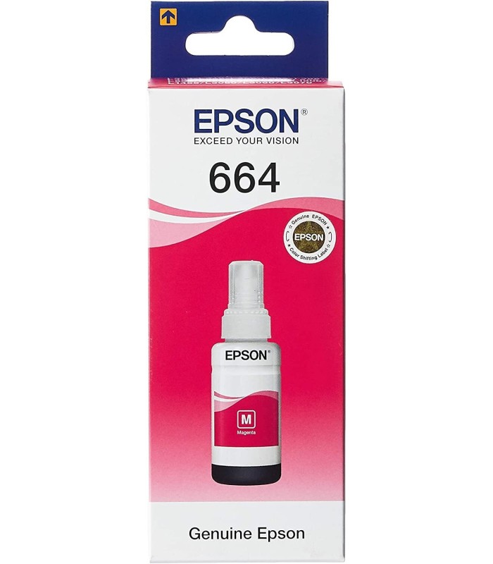 БУТИЛКА МАСТИЛО ЗА EPSON EcoTank L100/L110/L200/L210/L300/L355/L550/L1455 - Ink Bottle - Magenta - /664/ - T6643 - PN C13T66434A