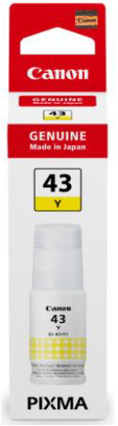 БУТИЛКА МАСТИЛО ЗА CANON PIXMA G540/G640 - /43/ - GI-43Y (GI43Y) - Ink Bottle - Yellow - PN 4689C001