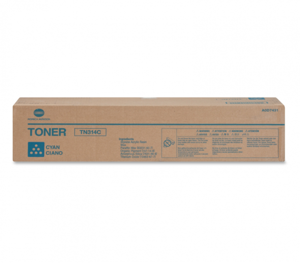 ТОНЕР КАСЕТА ЗА KONICA MINOLTA BIZHUB C353/C355 - Cyan - TN314C (TN-314C) -  PN A0D7451