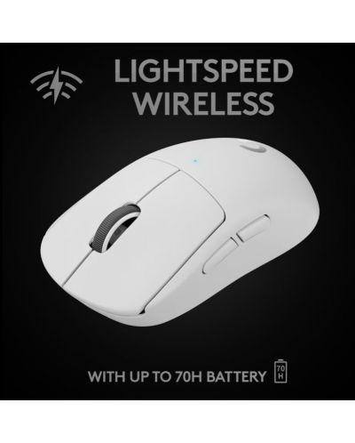 ГЕЙМЪРСКА МИШКА LOGITECH PRO X Superlight - Wireless - White - PN 910-005942