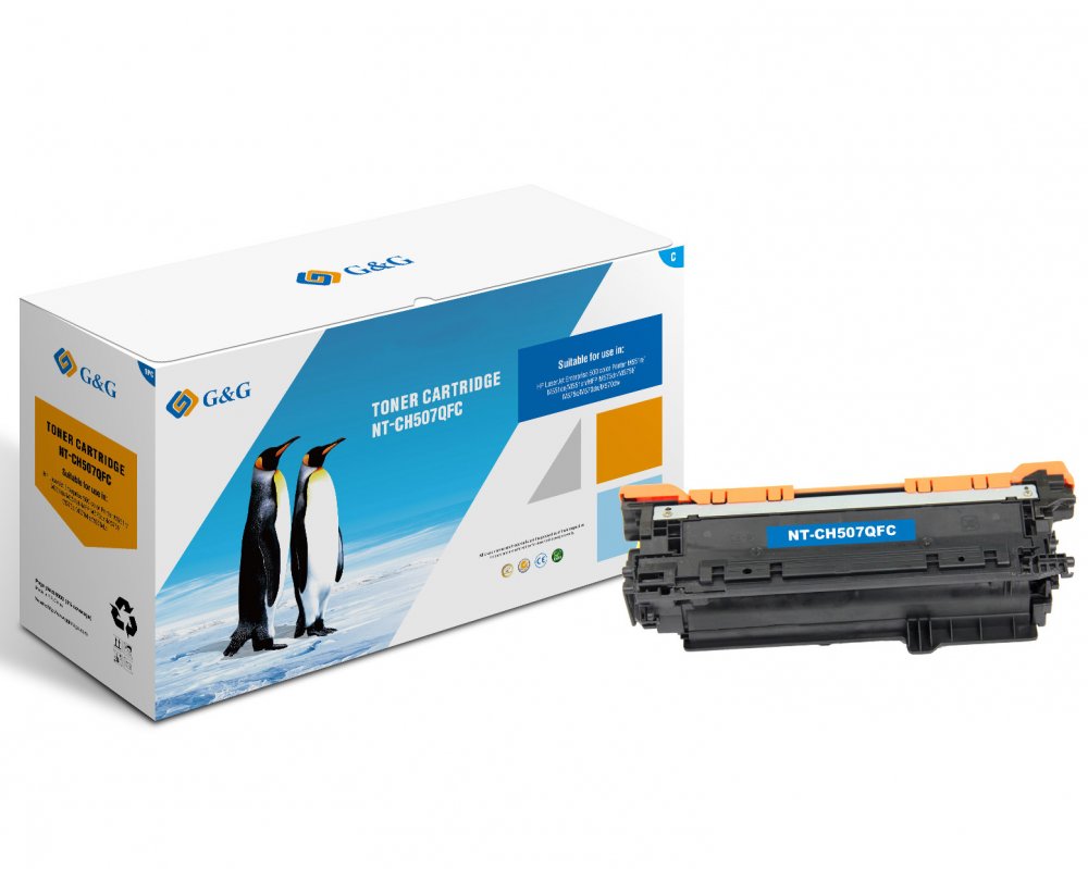 КАСЕТА ЗА HP Color Laserjet Enterprise 500 M551 - /507A/ - Cyan - CE401A  - PN NT-CH507QFC - G&G