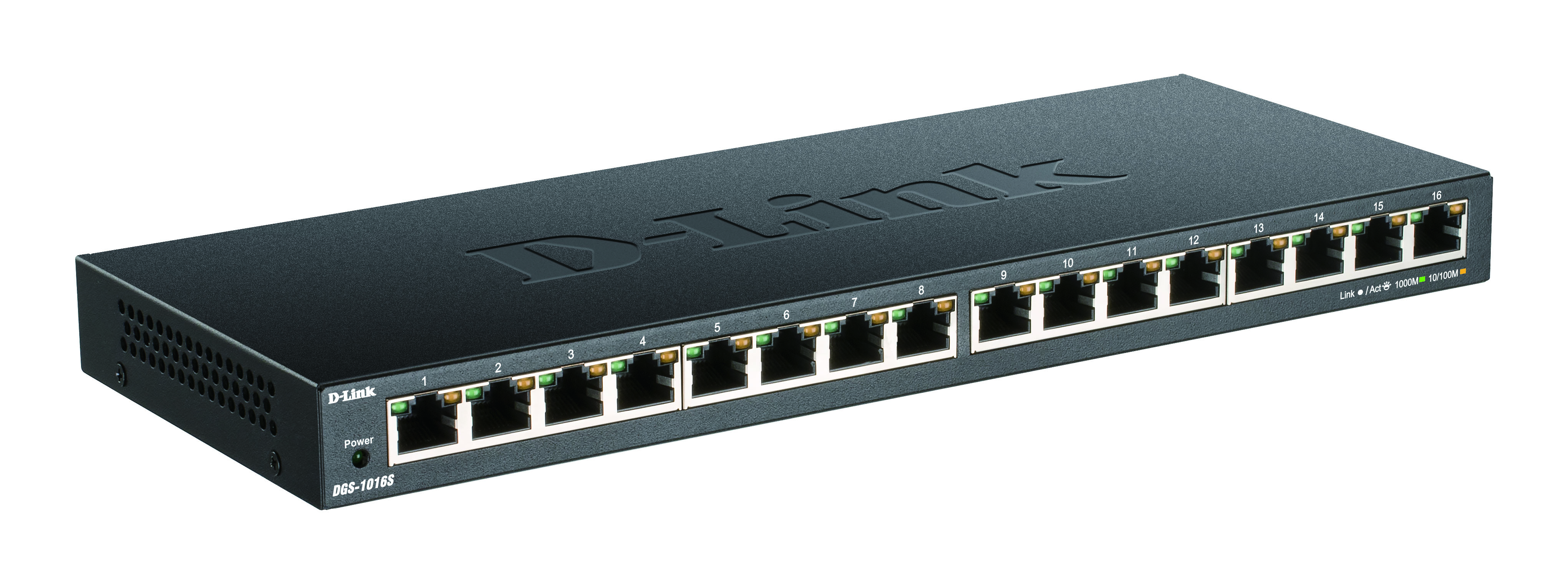Суич D-Link Switch DGS-1016S / DGS-1016S/E - Black - PN DGS-1016S/E