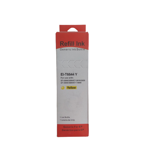 БУТИЛКА УНИВЕРСАЛНО МАСТИЛО ЗА EPSON ЕТ 2500/2550/2610/2650/3600/4500/14000 - Ink Bottle - Yellow - /664/ - PN EI-T6644 - NEOMAX