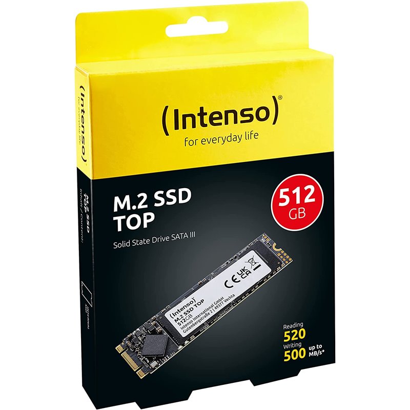 ВЪТРЕШЕН ТВЪРД ДИСК Intenso SSD TOP 512 GB - SATA 6Gb/s - PN 3832450