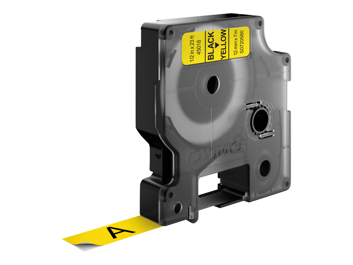 Лента за етикетни принтери Dymo Ribbon 45018 / S0720580 - Black on Yellow - PN S0720580