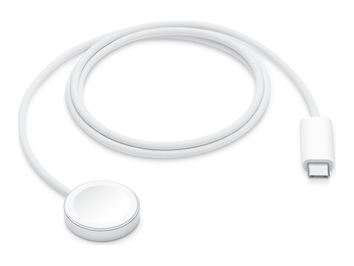Кабел Apple Wireless Charger Magnetic - USB-C към Магнитен диск за Apple Watch - 1,0 m  - White - PN MT0H3ZM/A