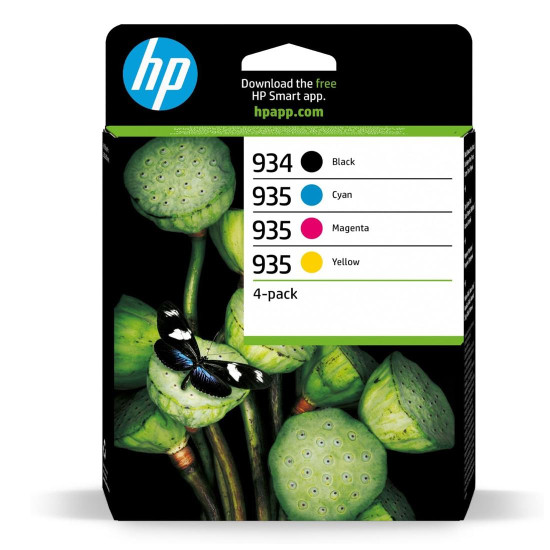 Комплект от 4 глави за HP OfficeJet 6800 Series/Pro 6200/6230/6830 Series - Ink - /934/ /935/ / 6ZC72AE - BK/C/M/Y - Multipack - PN 6ZC72AE