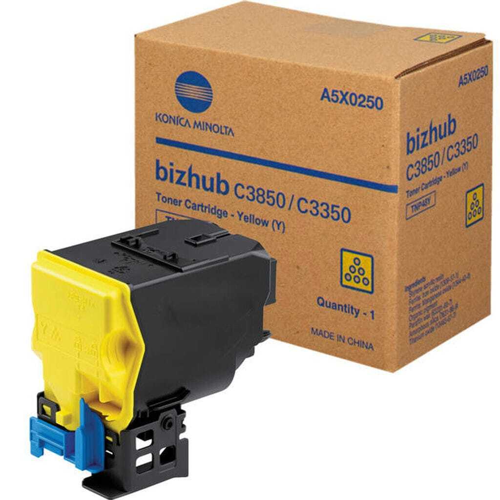 Тонер касета за Konica Minolta bizhub C3350/C3850/C3850FS - Toner - TNP48Y (TNP-48Y) / A5X0250 - Yellow - PN A5X0250