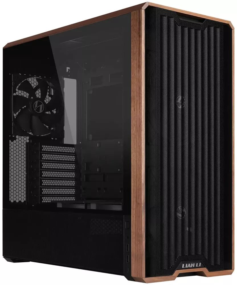 Компютърна кутия Lian Li PC housing Lancool 217 Wood / G99.LAN217X.00 - Black - PN G99.LAN217X.00